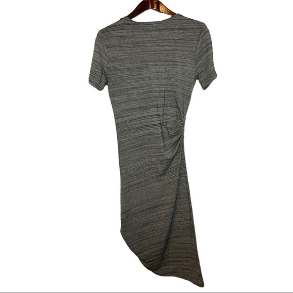 Athleta Downtown Ruched Asymmetrical Midi T-shirt Dress Space Dye M - Picture 6 of 10